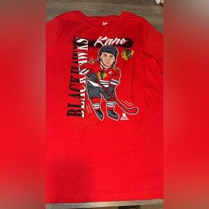 NHL Chicago Blackhawks Boys Youth T-shirt X-Large (18/20) Patrick Kane Red Logo